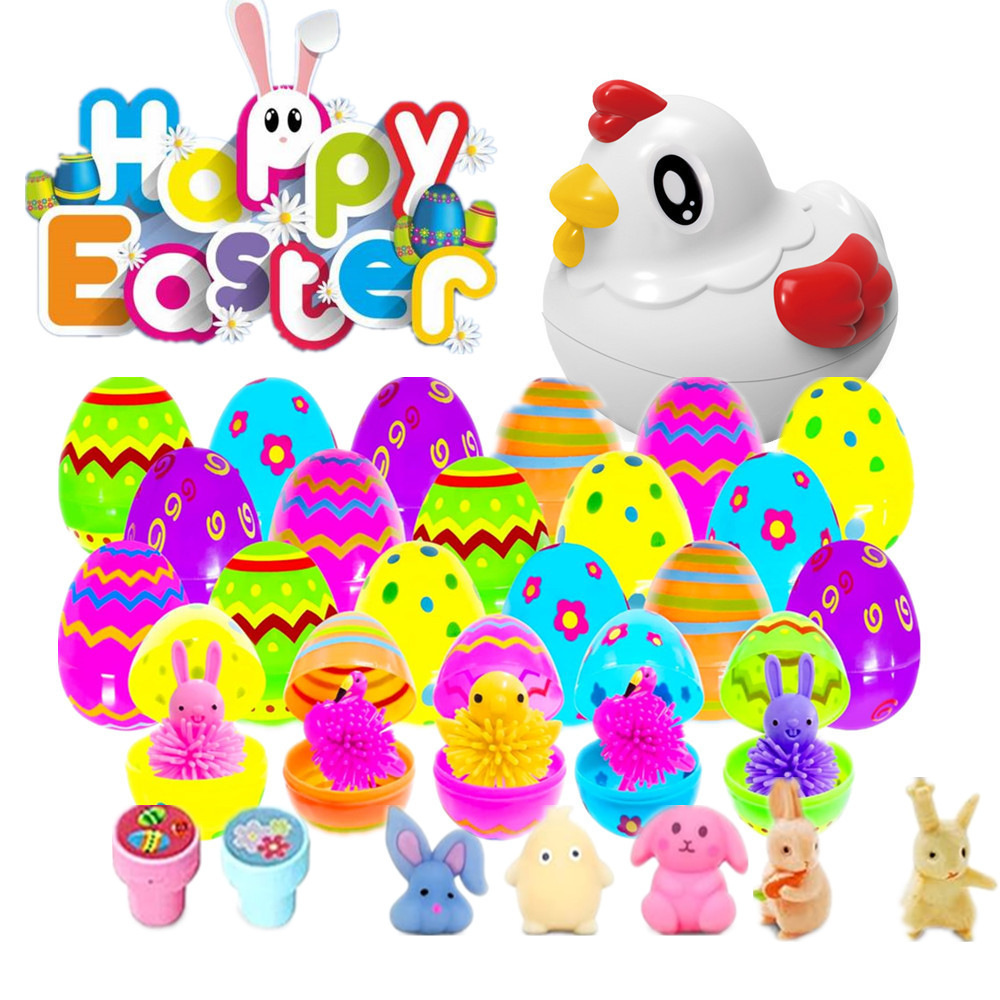 Easter Party Favors School Supplies for Boys Girls Easter Stationery Set Spring Easter Treat Bags Goodies Fillers Game Prizes,Easter Pencils Erasers Stickers Stamps Classrooms Gifts Easter