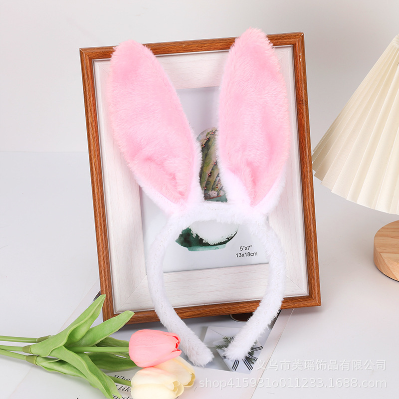 Easter Bunny Ears Headband Rabbit Hair Hoop Cosplay Party Suppliers