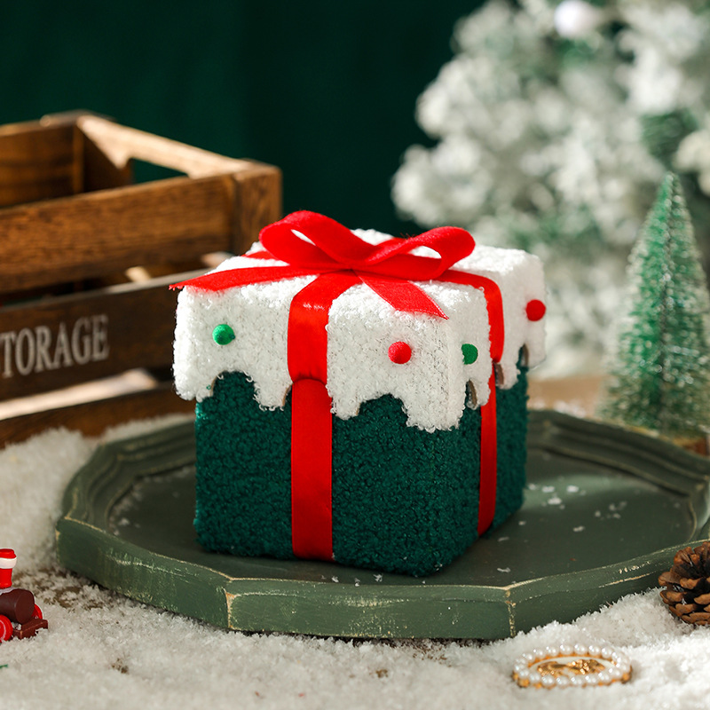 Handmade DIY Christmas gift box Christmas Eve apple box high-grade thickened hard Christmas gift packaging box candy box