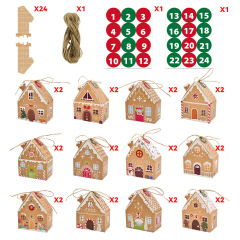 S865# Gingerbread Box House (24 pieces per set)