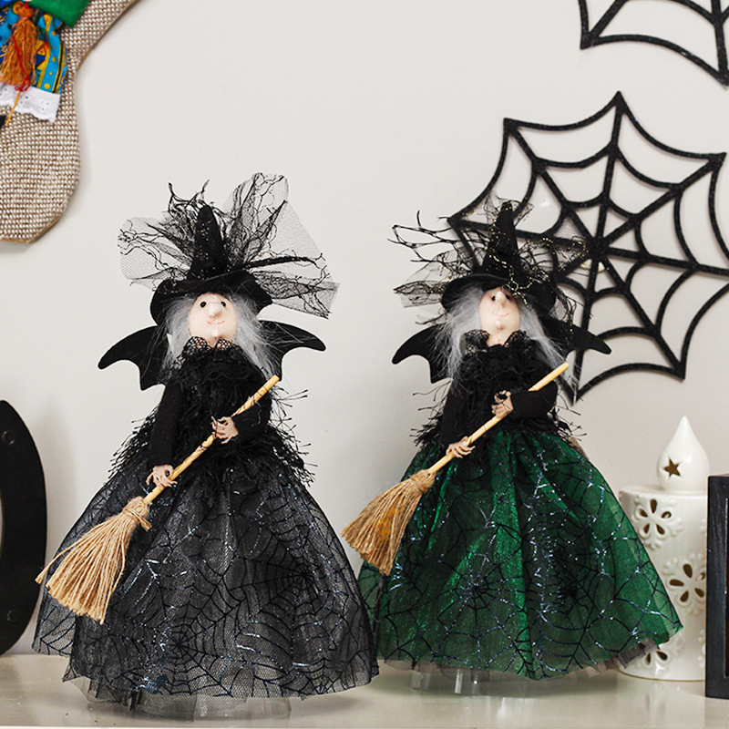 Amazon's new Halloween decorations Ghost Festival witch doll tree top star desktop decoration doll ornaments