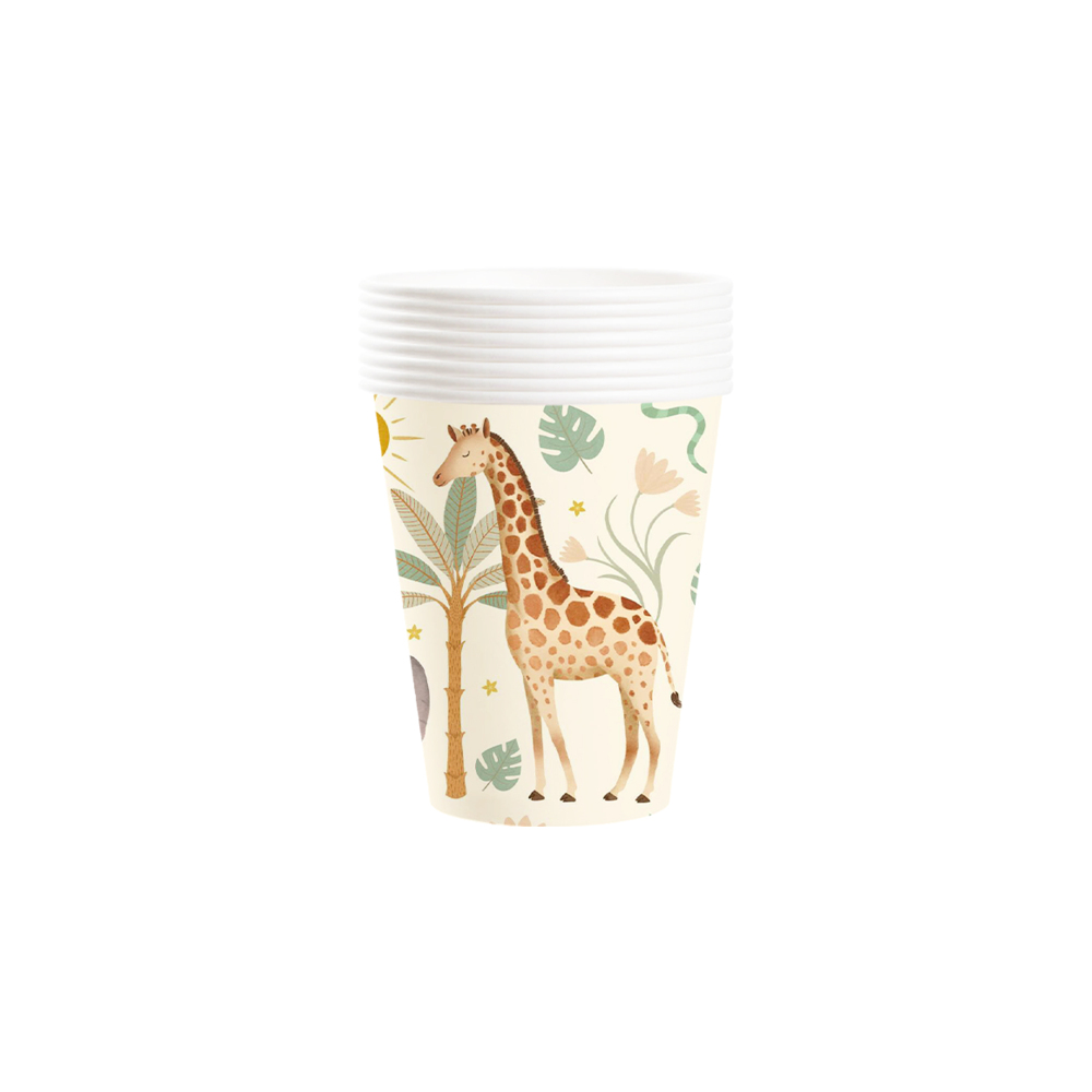 DAMAI New Design Party Supply Kits Animal Theme Disposable Party Paper Plates Cups Napkins Tableware Sets for Kid Party