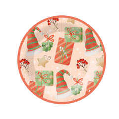 9 inch paper plate*8 pcs