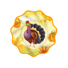 10.5inch paper plate*8pcs