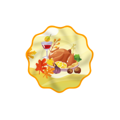 8.5inch paper plate*8pcs