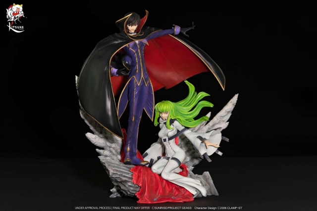 (Pre-order)Lelouch of the Rebellion CODE GEASS Lelouch & C.C. 1/6 Scale Licensed Statue by Kitsune Statue