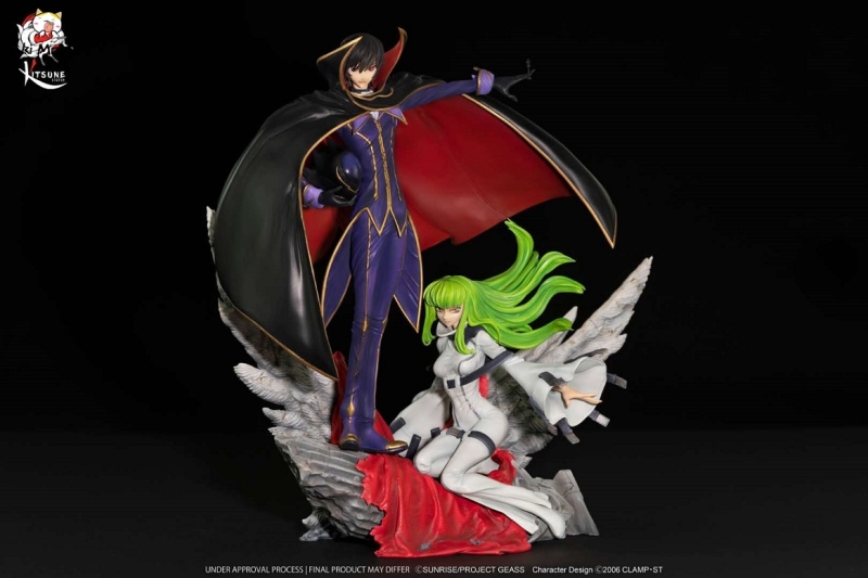 (Pre-order)Lelouch of the Rebellion CODE GEASS Lelouch & C.C. 1/6 Scale Licensed Statue by Kitsune Statue