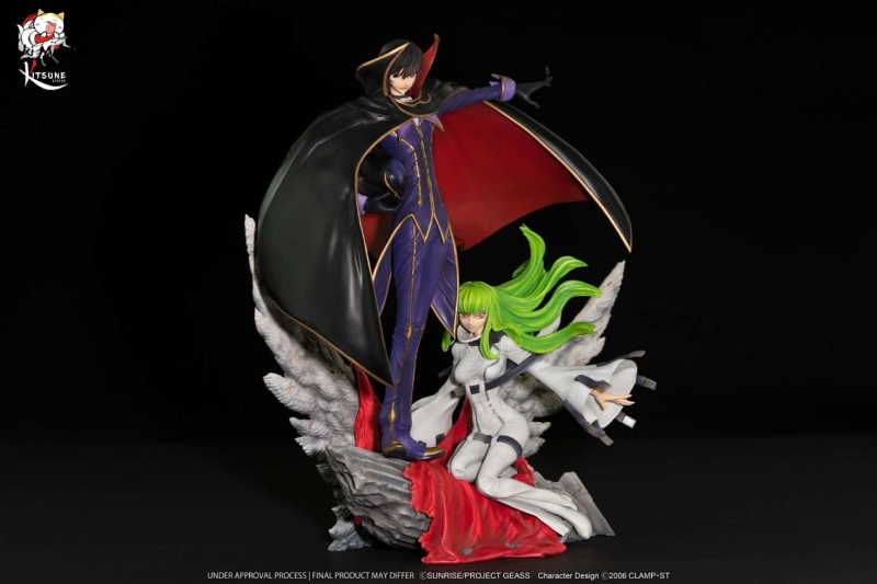 (Pre-order)Lelouch of the Rebellion CODE GEASS Lelouch & C.C. 1/6 Scale Licensed Statue by Kitsune Statue