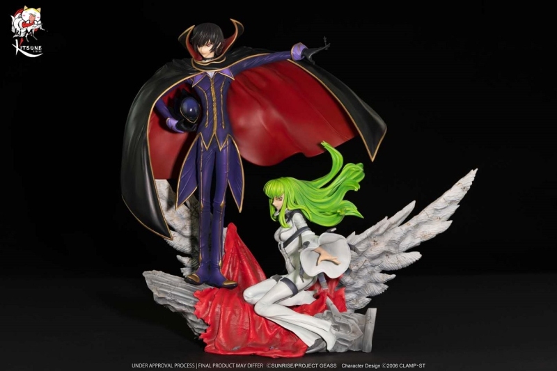 (Pre-order)Lelouch of the Rebellion CODE GEASS Lelouch & C.C. 1/6 Scale Licensed Statue by Kitsune Statue