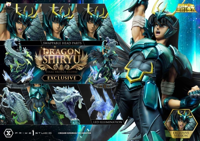 (Pre-order)EX Ver. Saint Seiya Dragon Shiryu Final Bronze Cloth 1/4 Scale Statue By Prime 1 Studio