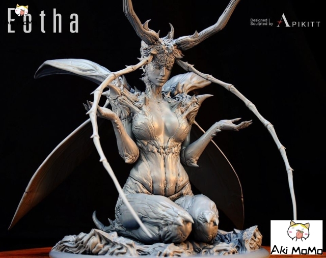 (Pre-order Closed)Eotha By Apikitt Unpainted Figure Blank Kit Model(Grey Model)