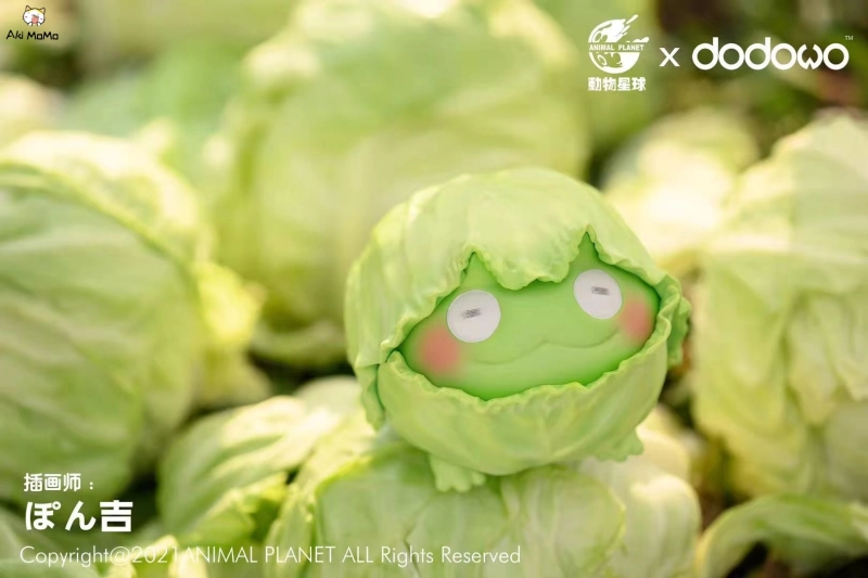 Cabbage frog - おやさい妖精 Resin Statue By Animal Planet x ぽん吉