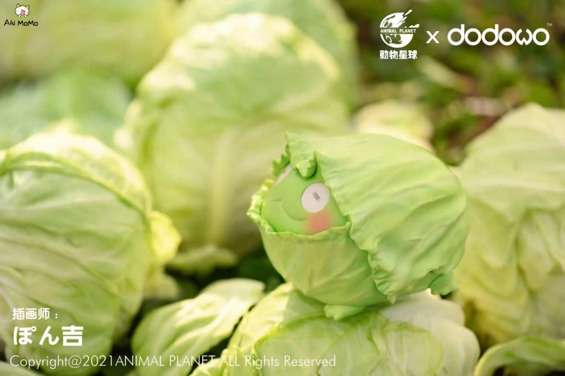 Cabbage frog - おやさい妖精 Resin Statue By Animal Planet x ぽん吉