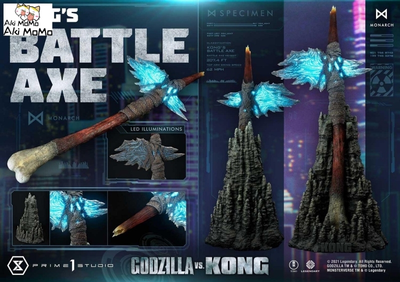 (Pre-order)Godzilla vs Kong Kong's Battle Axe Statue LSGVK-03 By Prime 1 Studio