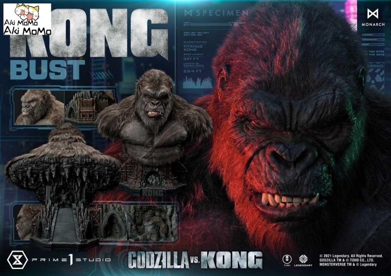 (Pre-order)Godzilla vs Kong Kong Bust LSGVK-02 By Prime 1 Studio