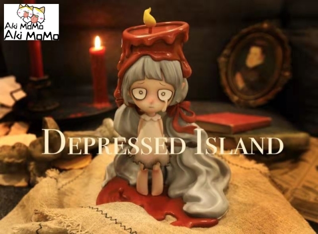 (Pre-order Closed)Candle girl Era Grey Version Depressed Island Series 24 cm By LABOLI Studio