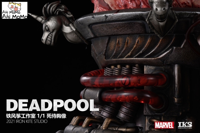 (Pre-order) Deadpool 1/1 Life Size Licensed Bust Statue By Iron Kite Studio