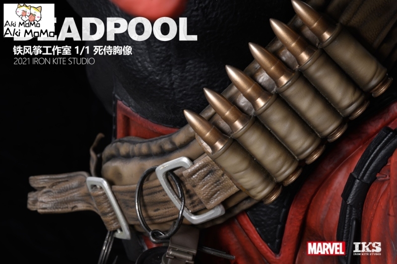 (Pre-order) Deadpool 1/1 Life Size Licensed Bust Statue By Iron Kite Studio