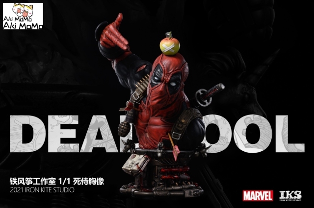 (Pre-order) Deadpool 1/1 Life Size Licensed Bust Statue By Iron Kite Studio