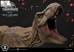 (Pre-order) Regular Ver. Jurassic World: Fallen Kingdom (Film) Tyrannosaurus-Rex &amp; Carnotaurus LMCJW2-07 1/15 Scale Statue By Prime 1 Studio