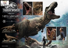 (Pre-order) Regular Ver. Jurassic World: Fallen Kingdom (Film) Tyrannosaurus-Rex &amp; Carnotaurus LMCJW2-07 1/15 Scale Statue By Prime 1 Studio