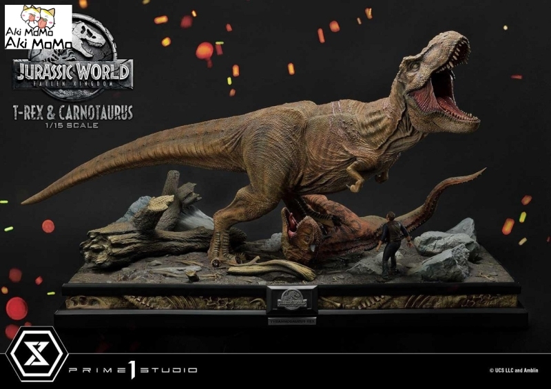 (Pre-order) Regular Ver. Jurassic World: Fallen Kingdom (Film) Tyrannosaurus-Rex &amp; Carnotaurus LMCJW2-07 1/15 Scale Statue By Prime 1 Studio