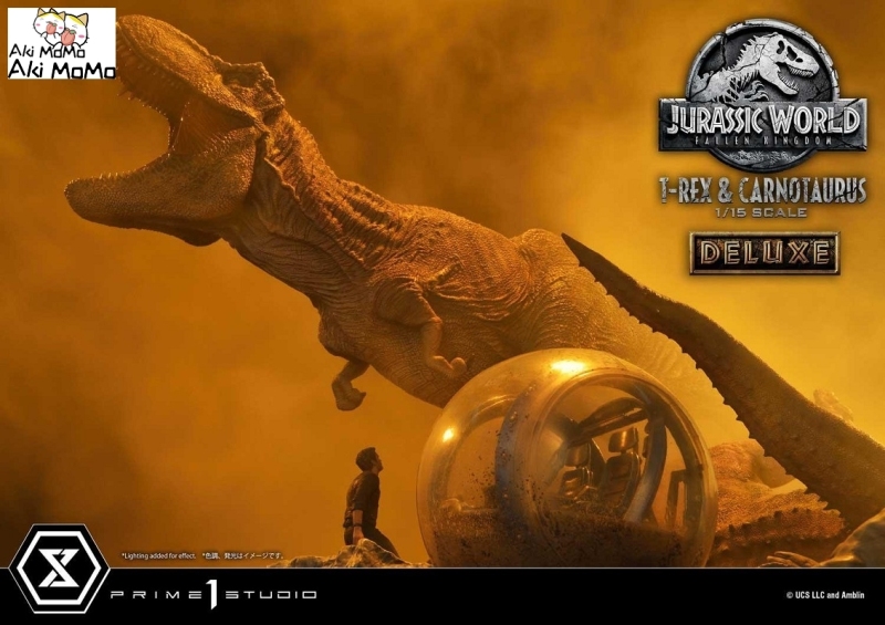 (Pre-order) Deluxe Ver. Jurassic World: Fallen Kingdom (Film) Tyrannosaurus-Rex &amp; Carnotaurus LMCJW2-07DX 1/15 Scale Statue By Prime 1 Studio