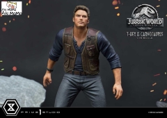 (Pre-order) Regular Ver. Jurassic World: Fallen Kingdom (Film) Tyrannosaurus-Rex &amp; Carnotaurus LMCJW2-07 1/15 Scale Statue By Prime 1 Studio