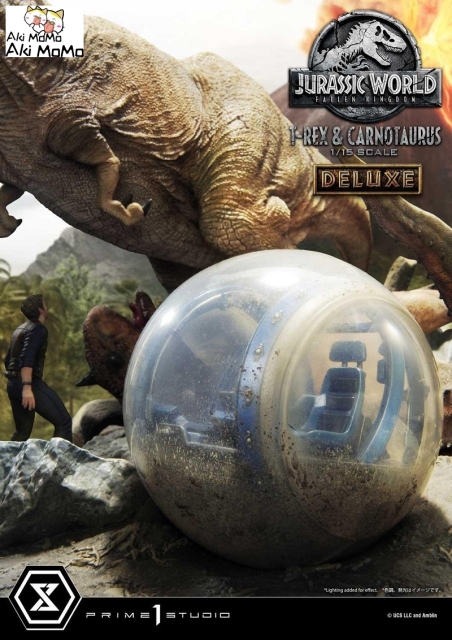 (Pre-order) Deluxe Ver. Jurassic World: Fallen Kingdom (Film) Tyrannosaurus-Rex &amp; Carnotaurus LMCJW2-07DX 1/15 Scale Statue By Prime 1 Studio