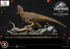 (Pre-order) Regular Ver. Jurassic World: Fallen Kingdom (Film) Tyrannosaurus-Rex &amp; Carnotaurus LMCJW2-07 1/15 Scale Statue By Prime 1 Studio