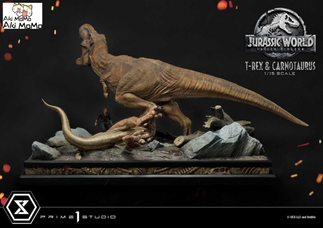 (Pre-order) Regular Ver. Jurassic World: Fallen Kingdom (Film) Tyrannosaurus-Rex &amp; Carnotaurus LMCJW2-07 1/15 Scale Statue By Prime 1 Studio