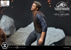 (Pre-order) Regular Ver. Jurassic World: Fallen Kingdom (Film) Tyrannosaurus-Rex &amp; Carnotaurus LMCJW2-07 1/15 Scale Statue By Prime 1 Studio