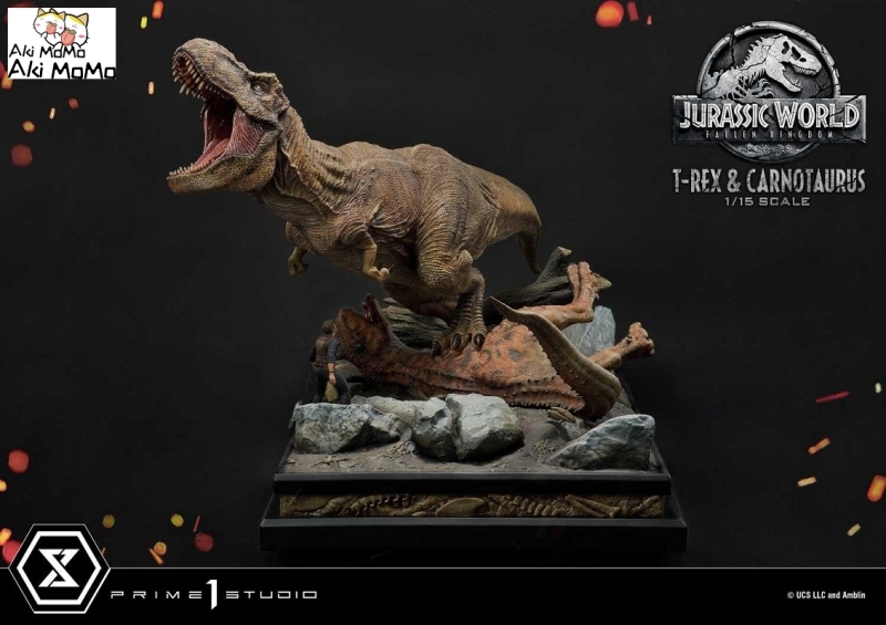 (Pre-order) Regular Ver. Jurassic World: Fallen Kingdom (Film) Tyrannosaurus-Rex &amp; Carnotaurus LMCJW2-07 1/15 Scale Statue By Prime 1 Studio
