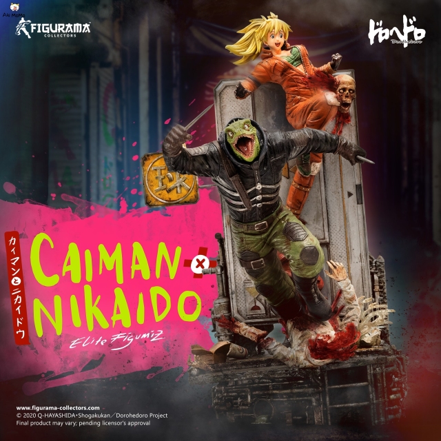 (In Stock) Dorohedoro Caiman &amp; Nikaido Elite Figumiz 1/8 Statue By Figurama Collectors