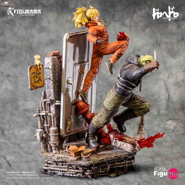 (In Stock) Dorohedoro Caiman &amp; Nikaido Elite Figumiz 1/8 Statue By Figurama Collectors