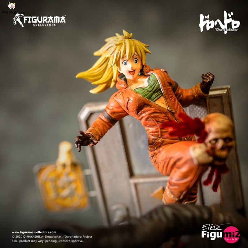 (In Stock) Dorohedoro Caiman &amp; Nikaido Elite Figumiz 1/8 Statue By Figurama Collectors