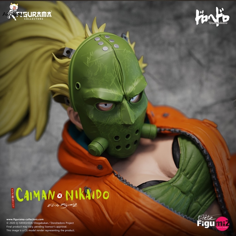(In Stock) Dorohedoro Caiman &amp; Nikaido Elite Figumiz 1/8 Statue By Figurama Collectors