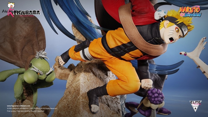 (Pre-order) (Exclusive Sale) Naruto Figure Shippuden Naruto VS. Pain Elite Fandom Statue 1/6 Scale By Figurama Collectors