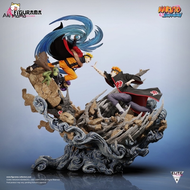 (Pre-order) (Exclusive Sale) Naruto Figure Shippuden Naruto VS. Pain Elite Fandom Statue 1/6 Scale By Figurama Collectors