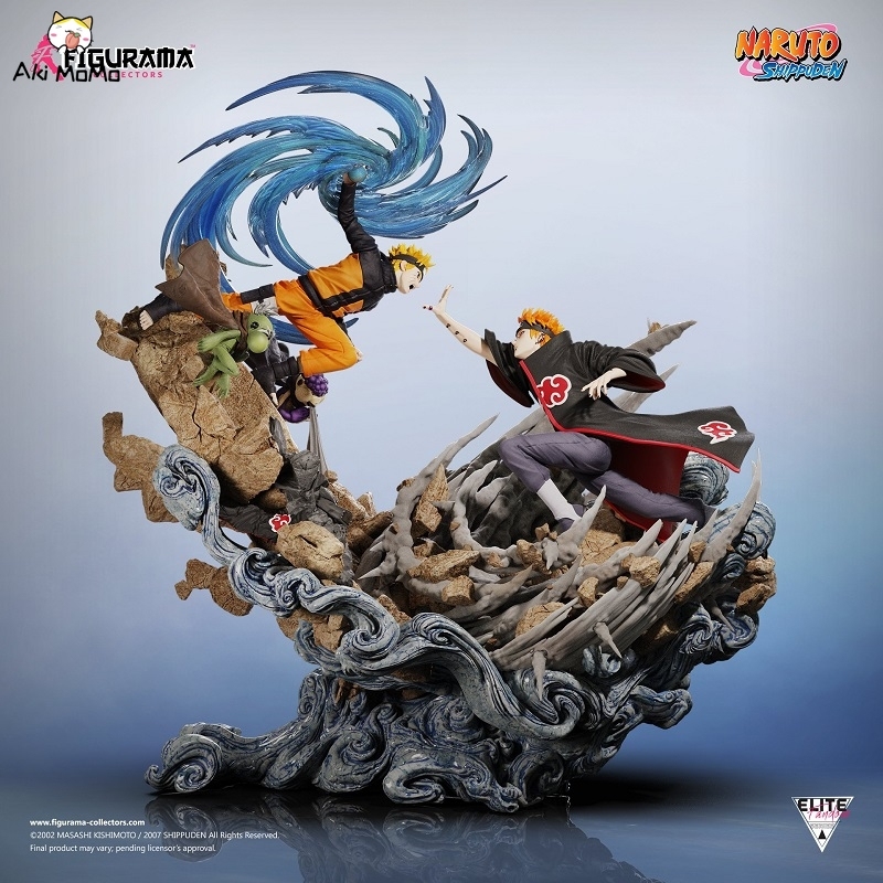 (Pre-order) (Exclusive Sale) Naruto Figure Shippuden Naruto VS. Pain Elite Fandom Statue 1/6 Scale By Figurama Collectors