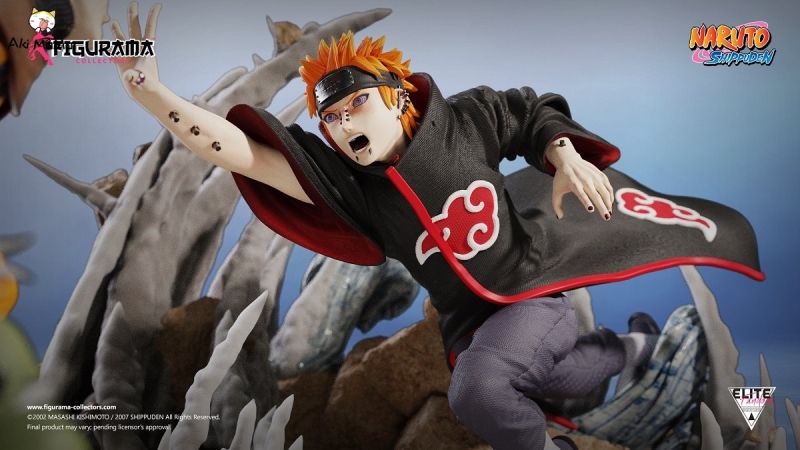 (Pre-order) (Exclusive Sale) Naruto Figure Shippuden Naruto VS. Pain Elite Fandom Statue 1/6 Scale By Figurama Collectors