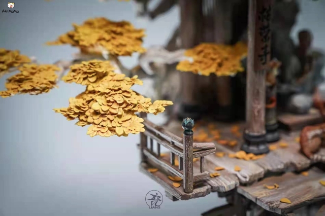 (Back-order) Kurong Temple By Yuan Xingliang Painted Resin Statue