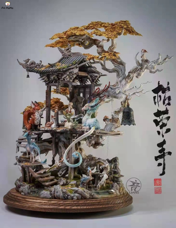 (Back-order) Kurong Temple By Yuan Xingliang Painted Resin Statue