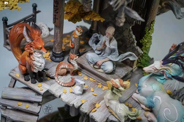 (Back-order) Kurong Temple By Yuan Xingliang Painted Resin Statue