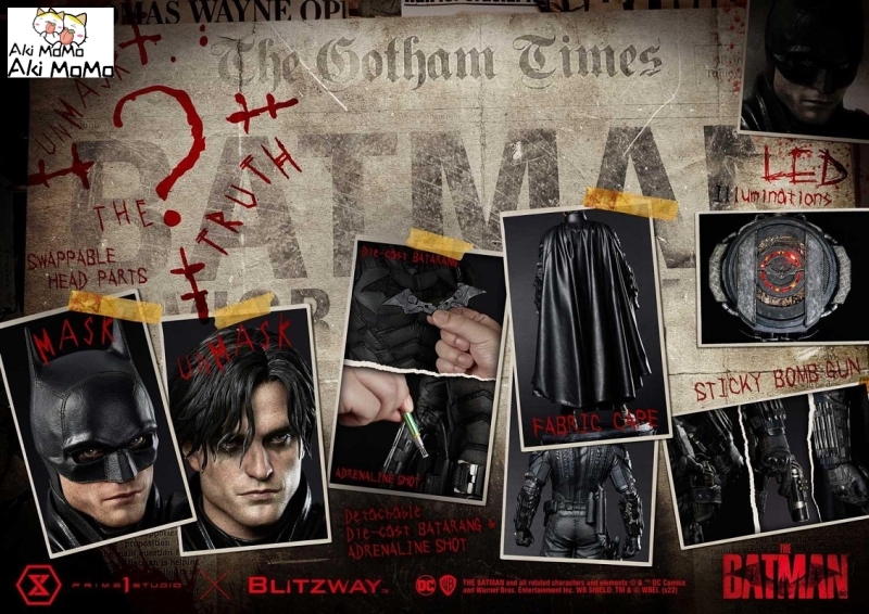 (Pre-order) The Batman (Film) Batman Bonus Version MMTBM-03S 1/3 Scale Statue By Prime 1 Studio
