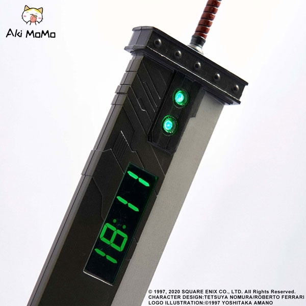(In Stock) Square Enix Final Fantasy VII Remake Digital Clock [Buster Sword]