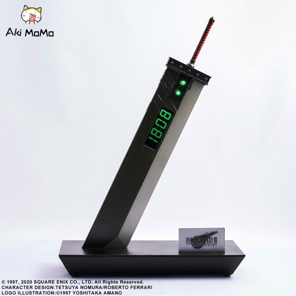 (In Stock) Square Enix Final Fantasy VII Remake Digital Clock [Buster Sword]