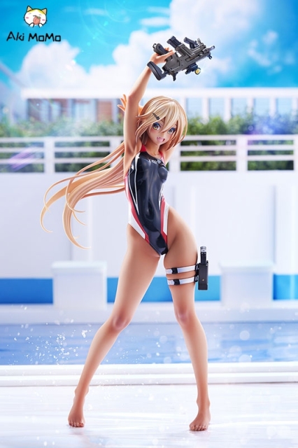 (Pre-order) AMAKUNI ARMS NOTE Kouhai-chan of the Swimming Club Red Line Swimsuit Ver. 1/7 Figure