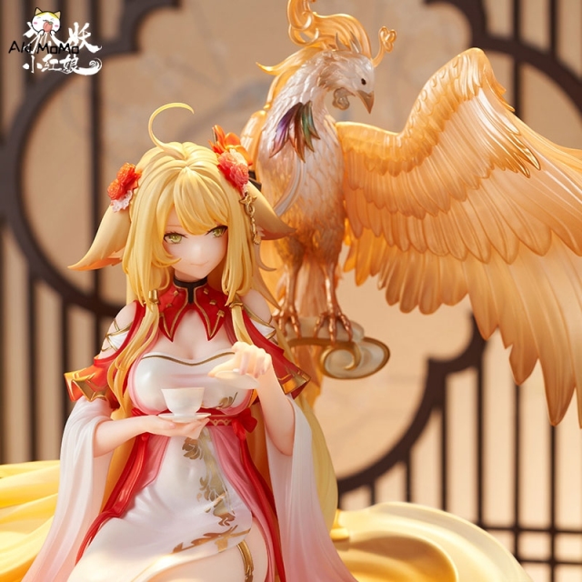 (Back-order) Yuewen Fox Spirit Matchmaker Tushan Honghong Golden Feather Dress Ver. 1/7 Figure (Bonus)