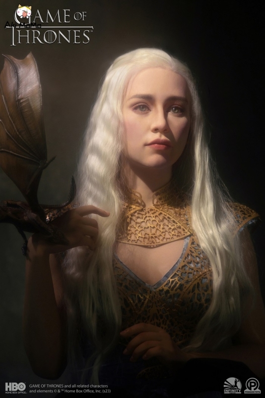 (Pre-order) Game of Thrones Mother of Dragons Daenerys Targaryen  1/1 Life-Size Bust By Infinity Studio